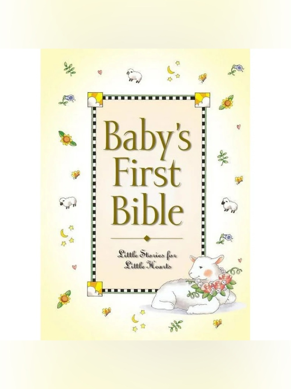 Baby's First Bible Yellow Hardcover Kids Bible Little Stories for Little Hearts